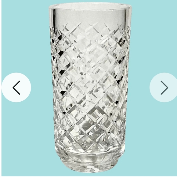 Waterford Crystal Diamond Cut Vase - Picture 11 of 11